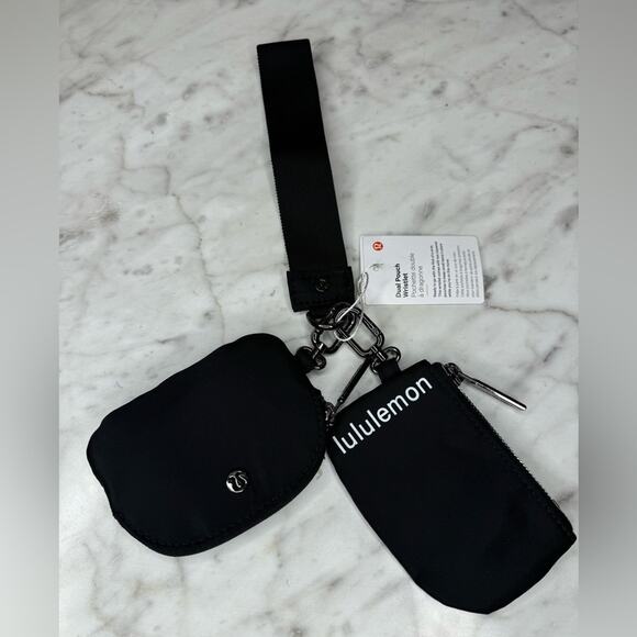 lululemon athletica Handbags - NWT Dual Pouch wristlet Black